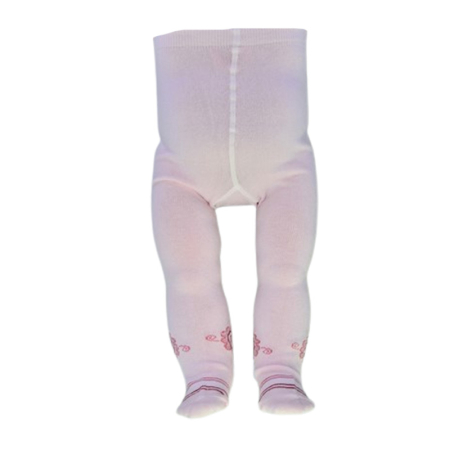 Dresuri - Dres din bumbac, pentru fete, cu imprimeu floare, Milusie B1211-M2-56-62, Roz