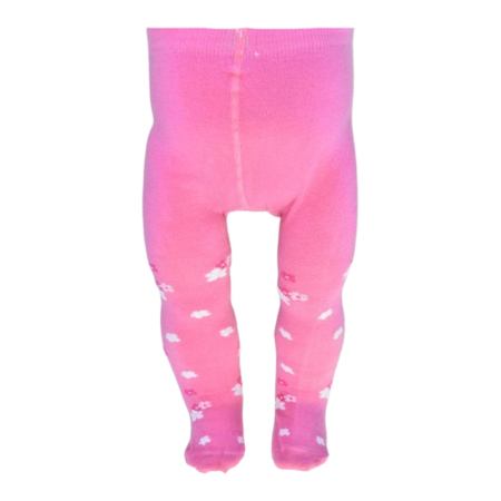 Dresuri - Dres din bumbac, pentru fete, cu model floral, Milusie B1215R-68-74, Roz