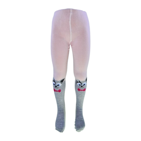 Dresuri - Dres din bumbac, pentru fete, cu imprimeu catel, Milusie B1221-M01-116-122, Roz