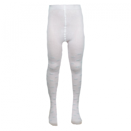 Îmbrăcăminte fete - Dres din bumbac, pentru copii Milusie 1217-A-104-110-cm, Alb