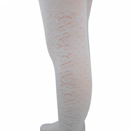 Dres din bumbac pentru fete Milusie 1216-A-116-122-cm, Alb [2]