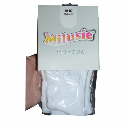 Dres din bumbac, pentru fete Princessa Milusie B1233, Crem-92 [7]