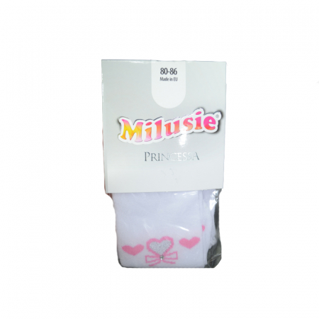Dres din bumbac, pentru fete Princessa Milusie B1263-A2, Alb,56-62 [4]