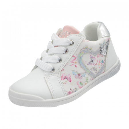 Pantofi cu siret si scai fete - Pantofi pentru fete American Club GC GC 16/21-21, Alb
