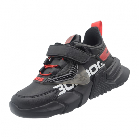 Adidasi baieti - Pantofi sport pentru baieti American Club BD13/21N BD13/21N-32, Negru
