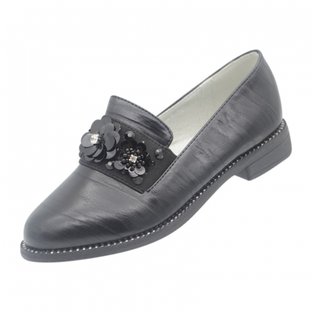 Pantofi fete - Pantofi pentru fete Bessky YL7135-1-26, Negru