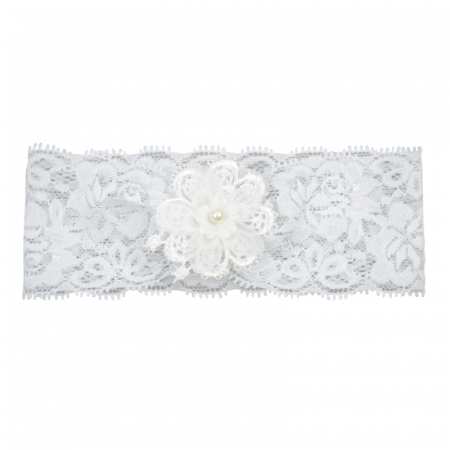 Bentite si turbane botez - Bentita pentru fete Mic Pitic BT14-36, Alb