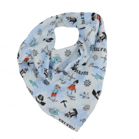 Fulare si esarfe baieti - Esarfa pentru baieti Mini Junior CL-37-50-x-50-cm, Albastru