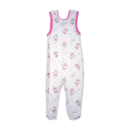 Salopeta fara maneci pentru fete Koala Bobas Fashion 1812R-80, Roz [1]