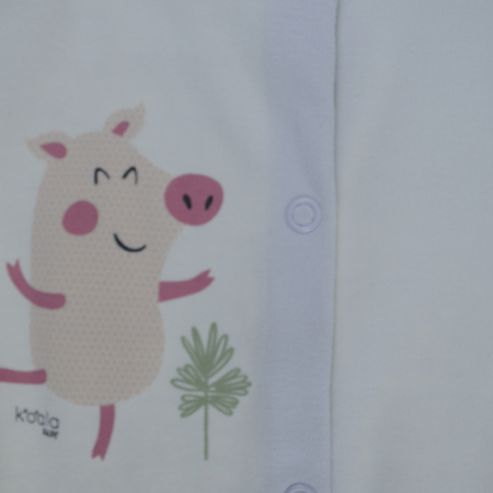 Salopeta cu maneca lunga pentru baieti Koala Farma 08-165G-62, Gri [2]