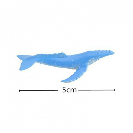 Figurina balena 5 cm Mini Junior MKM698296-8, Albastru [1]