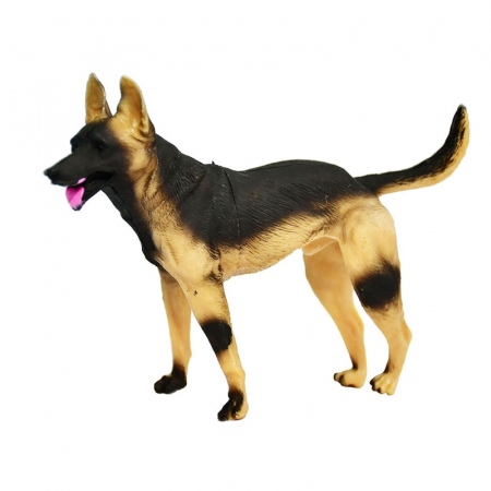 Joaca, activitati si ambalaje - Figurina caine  15 cm DY1005N1, Negru