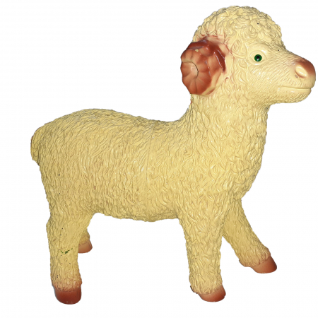 Joaca, activitati si ambalaje - Figurina oaie 19 cm Midex 424867-2, Crem