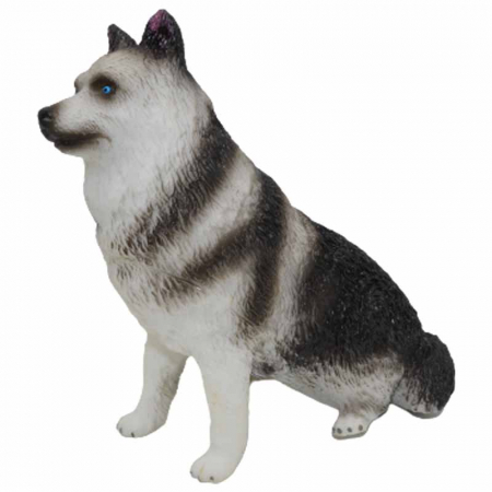 Joaca, activitati si ambalaje - Figurina caine Haschi 20 cm Mini Junior 060623-6, Negru