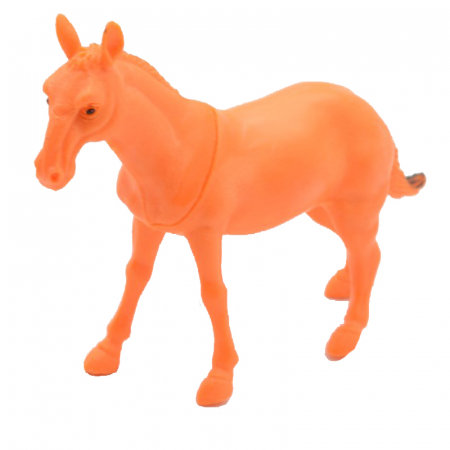 Joaca, activitati si ambalaje - Figurina cal 12 cm Midex 573367-6, Portocaliu