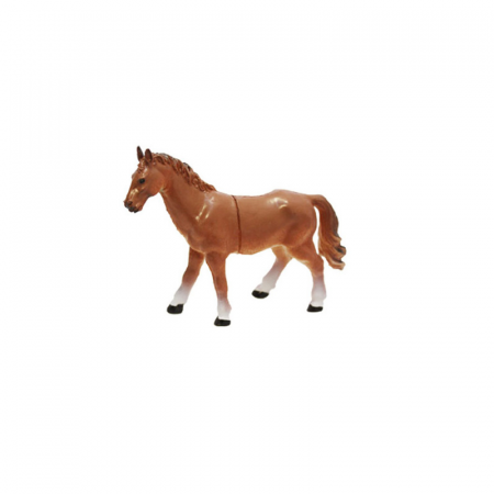 Joaca, activitati si ambalaje - Figurina cal 9 cm Unikatoy 24391-2, Maro
