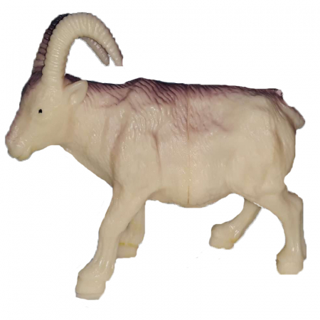 Joaca, activitati si ambalaje - Figurina capra 10 cm OEM DY1005C, Crem
