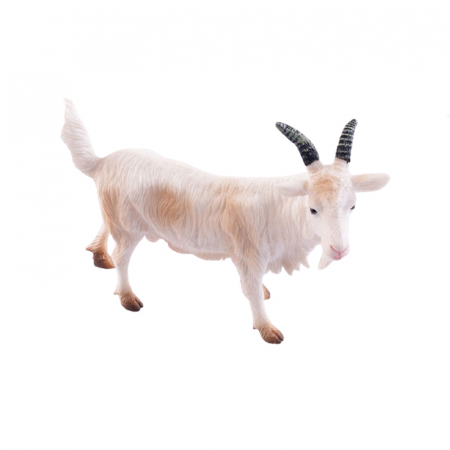Joaca, activitati si ambalaje - Figurina capra 16 x 13 cm Midex D34669C, Alb