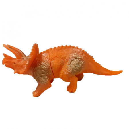 Figurine - Figurina dinozaur Arrhinoceratops 16 cm Mini Junior 111360-6, Portocaliu