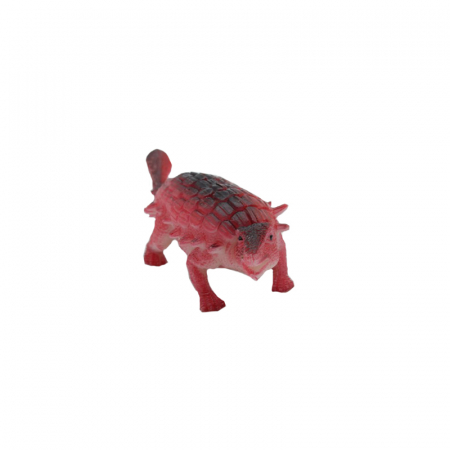 Joaca, activitati si ambalaje - Figurina dinozaur Euoplocephalus 9 cm White Crystal 43DN, Rosu