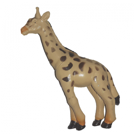 Joaca, activitati si ambalaje - Figurina girafa 10 cm Unikatoy 243901-1, Crem