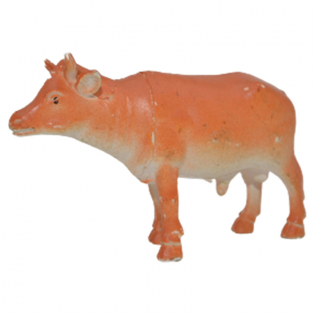 Joaca, activitati si ambalaje - Figurina Vaca 9 cm Mini Junior F070923-27, Portocaliu