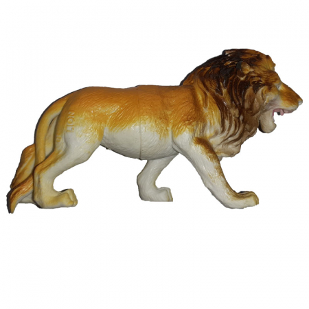 Joaca, activitati si ambalaje - Figurina leu 10 cm Unikatoy 243901-6, Portocaliu