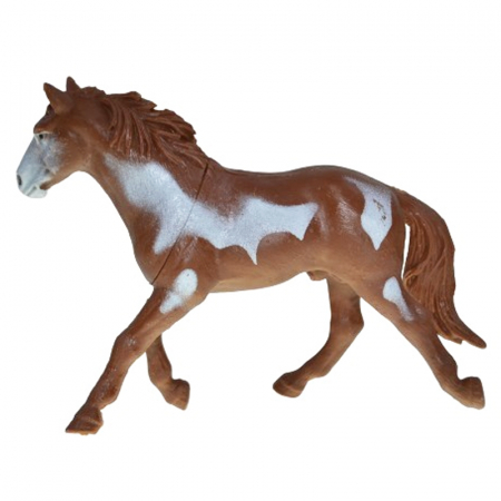 Joaca, activitati si ambalaje - Figurina cal 12 cm Mini Junior BE091223-7, Maro