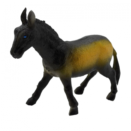 Joaca, activitati si ambalaje - Figurina magar 8 cm Midex 438871-5, Negru