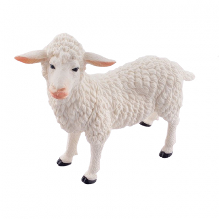 Joaca, activitati si ambalaje - Figurina oaie 14 x 12.5 cm Midex D34669O, Alb