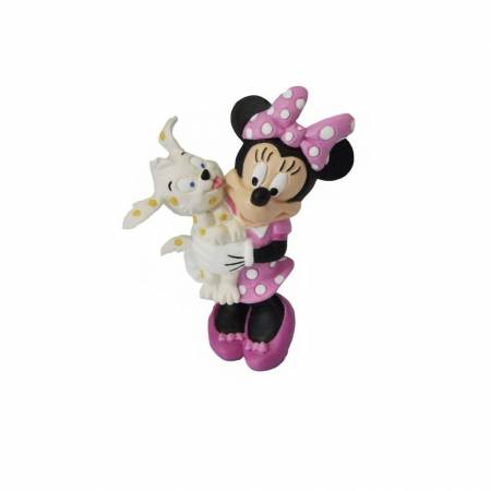 Joaca, activitati si ambalaje - Figurina Minnie Mouse 7 cm Bullyland 153291, Multicolor