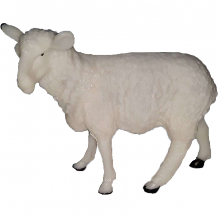 Joaca, activitati si ambalaje - Figurina oaie 10 cm OEM DY1005A, Alb