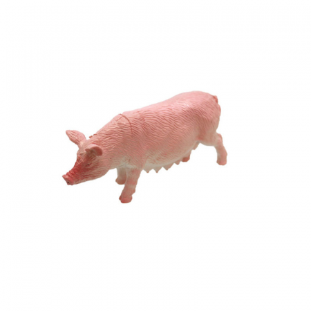 Joaca, activitati si ambalaje - Figurina porc 8 cm Unikatoy 24391-1, Roz