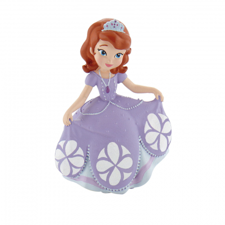 Joaca, activitati si ambalaje - Figurina Printesa Sofia 7 cm Bullyland 129302, Mov