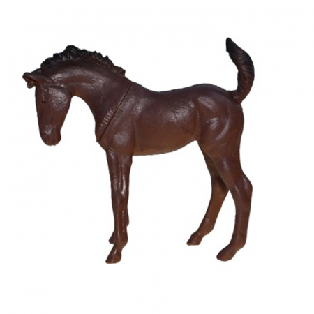 Joaca, activitati si ambalaje - Figurina cal salbatic 10 cm Mini Junior BE091223-3, Maro