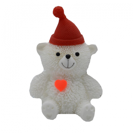 Joaca, activitati si ambalaje - Figurina ursulet 9 cm Midex 591507A, Alb