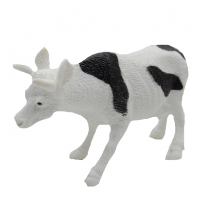 Joaca, activitati si ambalaje - Figurina vaca 12 cm Midex 573367-2, Alb