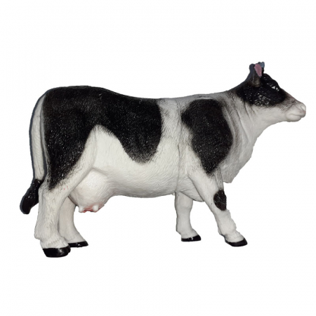 Joaca, activitati si ambalaje - Figurina vaca 12 cm OEM 236026-1, Alb
