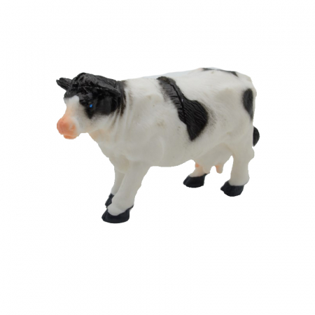 Joaca, activitati si ambalaje - Figurina vaca 9 cm Midex 438871-2, Alb