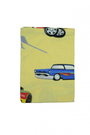 Aleze si chilotei scutec - Scutec din finet reutilizabil 70 x 48 cm pentru bebelusi Mini Junior Cars FC2GA, Galben