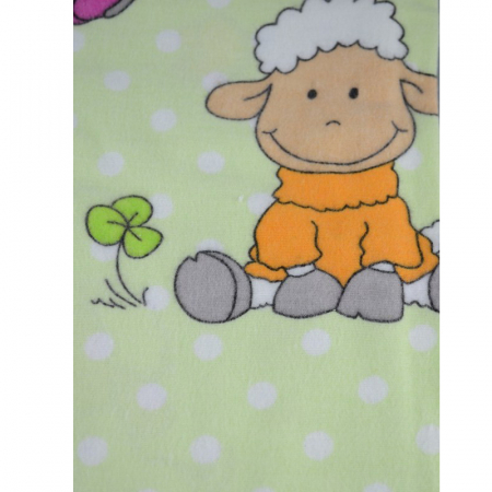 Scutec din finet reutilizabil 80 x 60 cm pentru bebelusi Mini Junior 8060-V1, Verde [1]