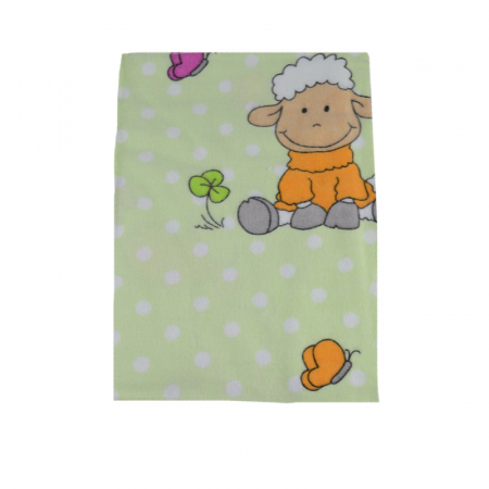 Aleze si chilotei scutec - Scutec din finet reutilizabil 80 x 60 cm pentru bebelusi Mini Junior 8060-V1, Verde