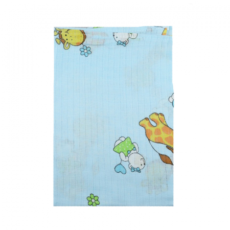 Paturici si pleduri bebelusi - Paturica muselina din bumbac pentru bebelusi 80 x 60 cm Mini Junior FB1-AL