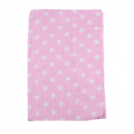 Accesorii camera bebe - Paturica muselina din bumbac pentru bebelusi 80 x 60 cm Mini Junior FB1-R