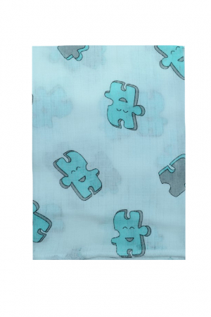 Accesorii camera bebe - Paturica muselina din bumbac 80 x 60 cm pentru bebelusi Sensillo SNS-002, Multicolor