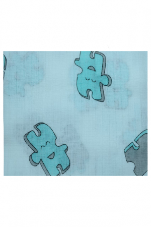 Paturica muselina din bumbac 80 x 60 cm pentru bebelusi Sensillo SNS-002, Multicolor [1]