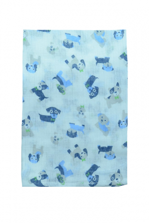 Paturici si pleduri bebelusi - Paturica muselina din bumbac 80 x 60 cm pentru bebelusi Sensillo SNS-007, Multicolor