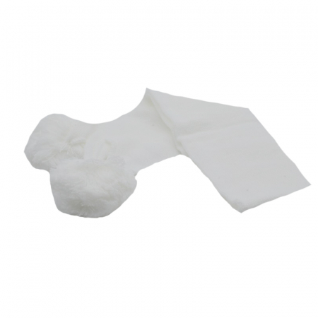 Fulare si esarfe fete - Fular pentru fete Mini Junior 4058-A-100-cm, Alb