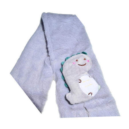 Fular pufos, pentru baieti, Mini Junior F1711, Gri [3]