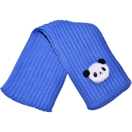 Fulare si esarfe baieti - Fular pufos, pentru baieti, Mini Junior F1711A4, Albastru